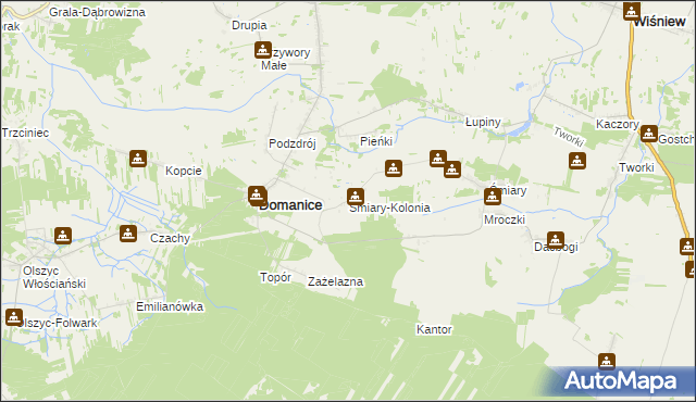 mapa Śmiary-Kolonia, Śmiary-Kolonia na mapie Targeo