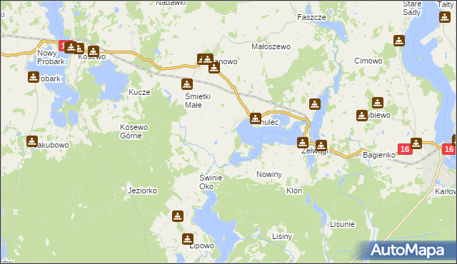 mapa Śmietki, Śmietki na mapie Targeo