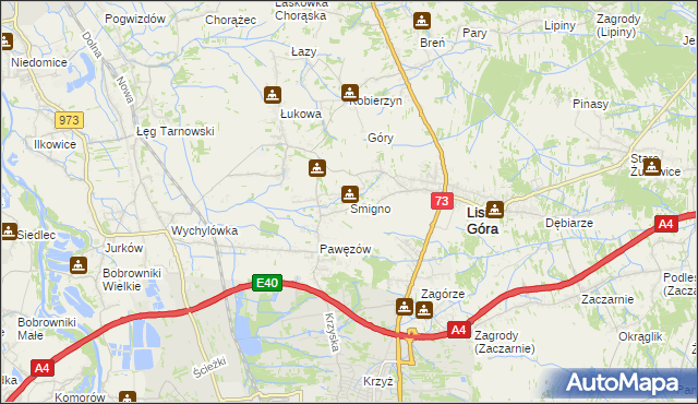 mapa Śmigno, Śmigno na mapie Targeo