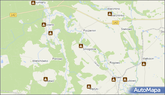 mapa Smogolice, Smogolice na mapie Targeo