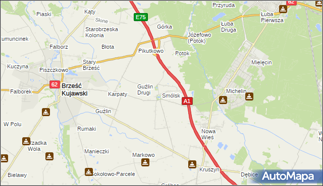 mapa Smólsk, Smólsk na mapie Targeo