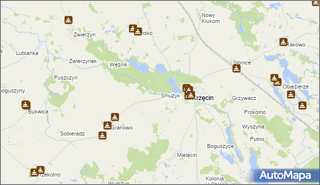 mapa Smużyk, Smużyk na mapie Targeo