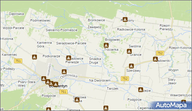 mapa Śniadka Trzecia, Śniadka Trzecia na mapie Targeo