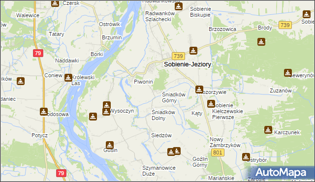 mapa Śniadków Górny A, Śniadków Górny A na mapie Targeo