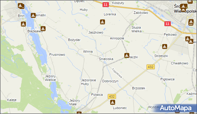 mapa Śnieciska, Śnieciska na mapie Targeo