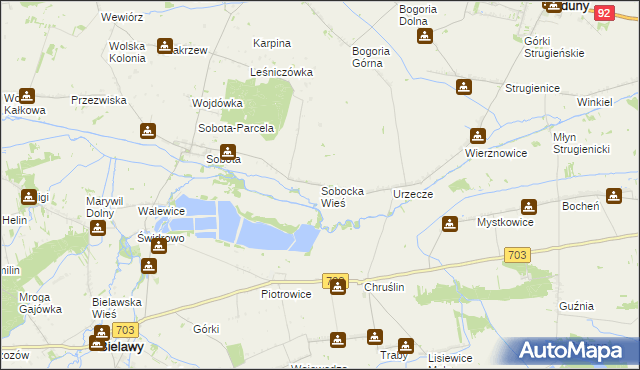 mapa Sobocka Wieś, Sobocka Wieś na mapie Targeo