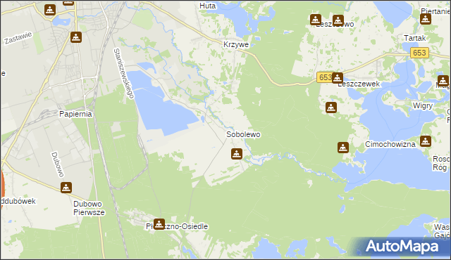 mapa Sobolewo gmina Suwałki, Sobolewo gmina Suwałki na mapie Targeo