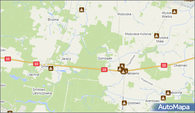 mapa Solnówek, Solnówek na mapie Targeo