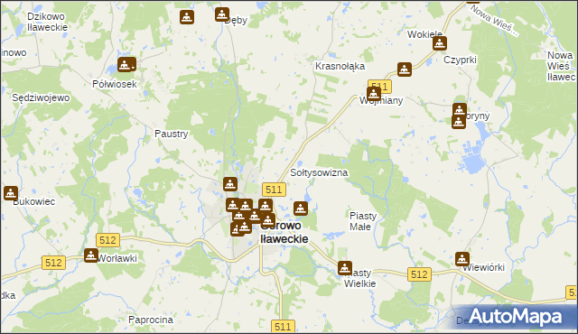 mapa Sołtysowizna, Sołtysowizna na mapie Targeo