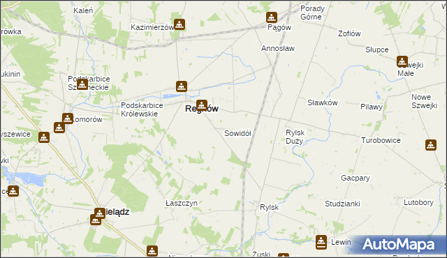 mapa Sowidół, Sowidół na mapie Targeo