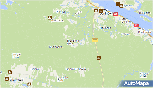 mapa Środoń, Środoń na mapie Targeo
