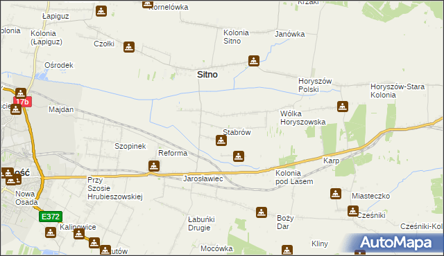 mapa Stabrów, Stabrów na mapie Targeo