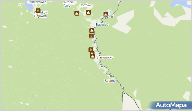 mapa Stanowisko, Stanowisko na mapie Targeo