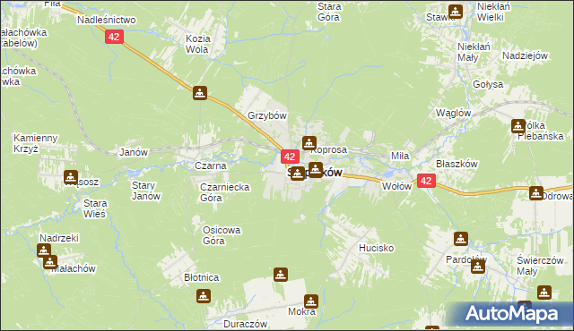 mapa Stąporków, Stąporków na mapie Targeo