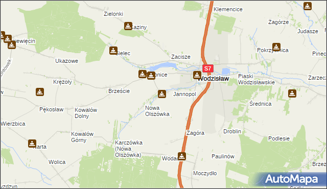 mapa Stara Olszówka, Stara Olszówka na mapie Targeo