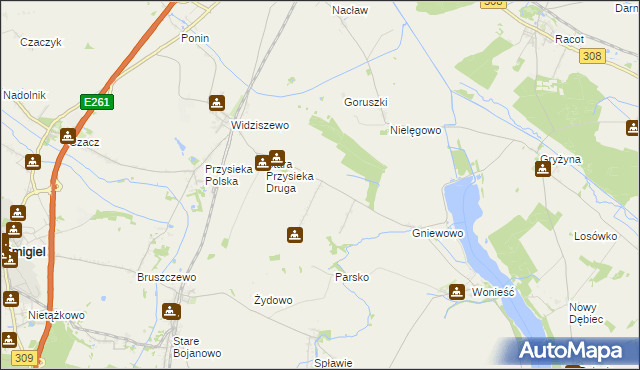 mapa Stara Przysieka Pierwsza, Stara Przysieka Pierwsza na mapie Targeo