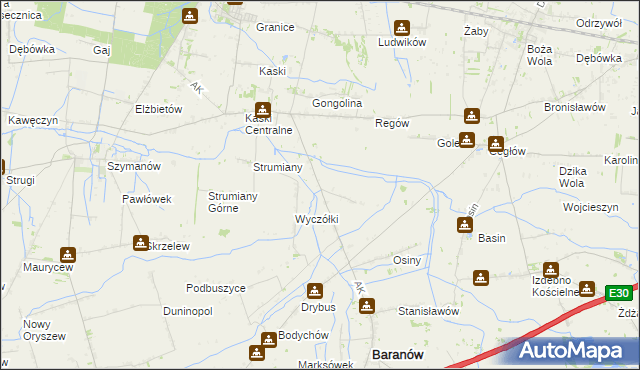 mapa Stara Pułapina, Stara Pułapina na mapie Targeo