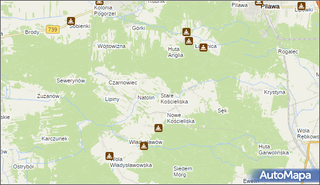 mapa Stare Kościeliska, Stare Kościeliska na mapie Targeo