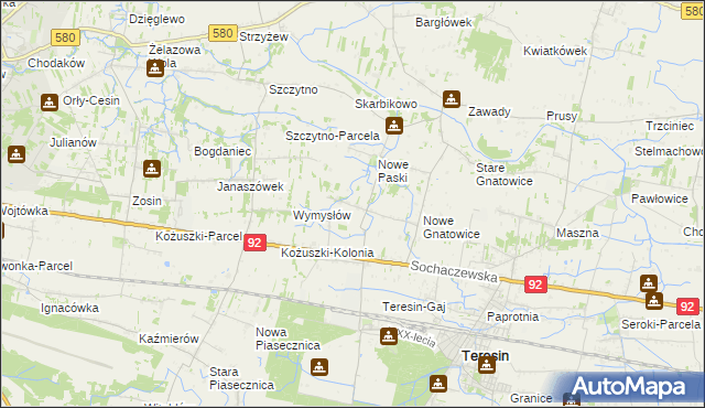 mapa Stare Paski, Stare Paski na mapie Targeo