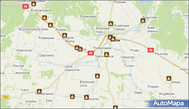 mapa Staromieście, Staromieście na mapie Targeo