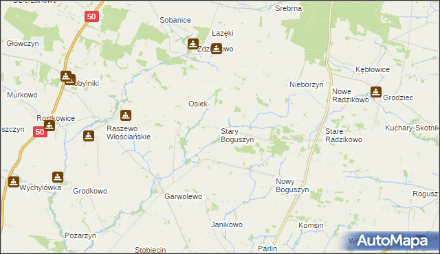 mapa Stary Boguszyn, Stary Boguszyn na mapie Targeo