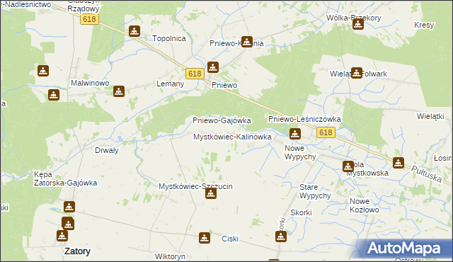 mapa Stary Mystkówiec, Stary Mystkówiec na mapie Targeo