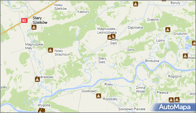 mapa Stary Sielc, Stary Sielc na mapie Targeo