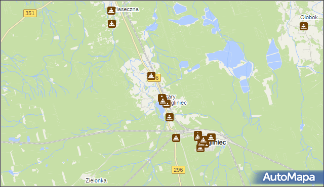 mapa Stary Węgliniec, Stary Węgliniec na mapie Targeo