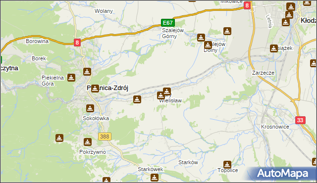 mapa Stary Wielisław, Stary Wielisław na mapie Targeo