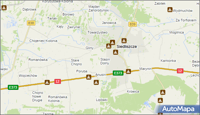 mapa Stasin Dolny, Stasin Dolny na mapie Targeo