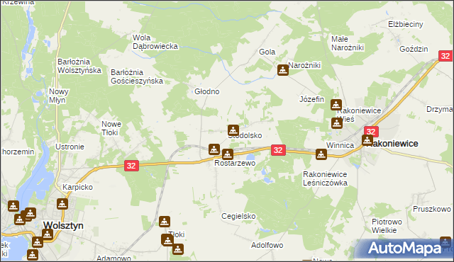 mapa Stodolsko, Stodolsko na mapie Targeo