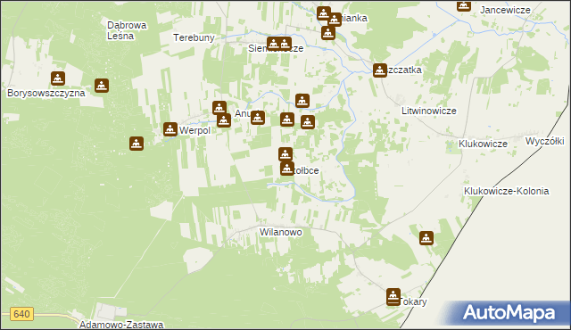 mapa Stołbce, Stołbce na mapie Targeo