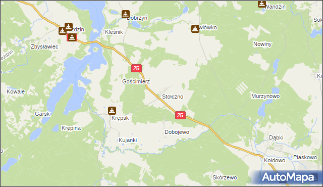 mapa Stołczno, Stołczno na mapie Targeo