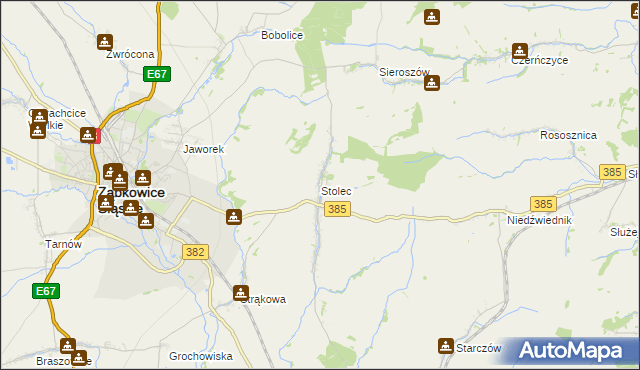 mapa Stolec gmina Ząbkowice Śląskie, Stolec gmina Ząbkowice Śląskie na mapie Targeo