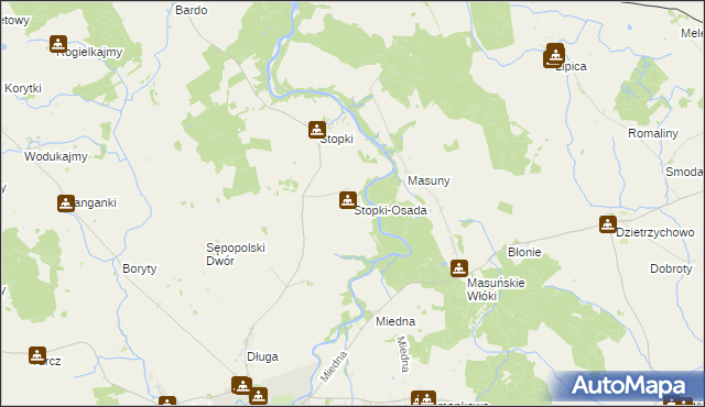 mapa Stopki-Osada, Stopki-Osada na mapie Targeo