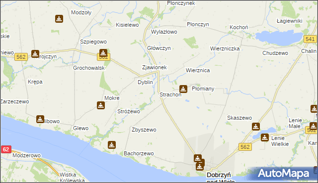 mapa Strachoń, Strachoń na mapie Targeo