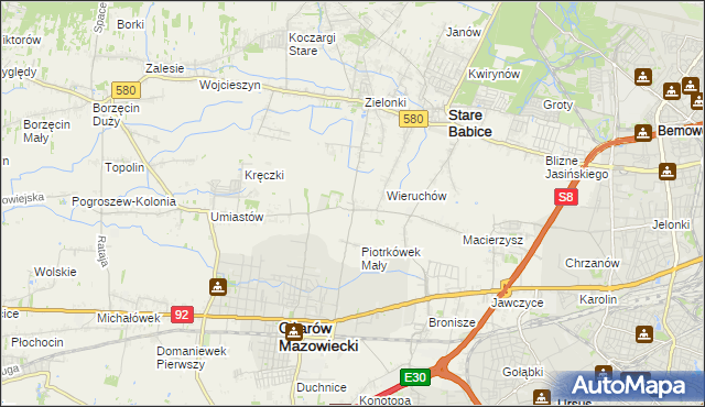 mapa Strzykuły, Strzykuły na mapie Targeo