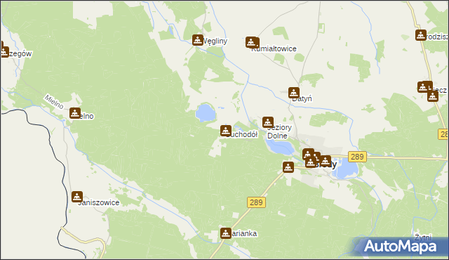 mapa Suchodół gmina Brody, Suchodół gmina Brody na mapie Targeo