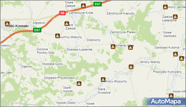 mapa Świątki-Wiercice, Świątki-Wiercice na mapie Targeo