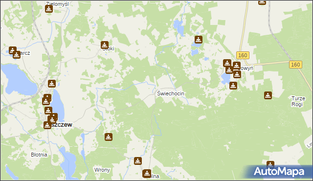 mapa Świechocin, Świechocin na mapie Targeo