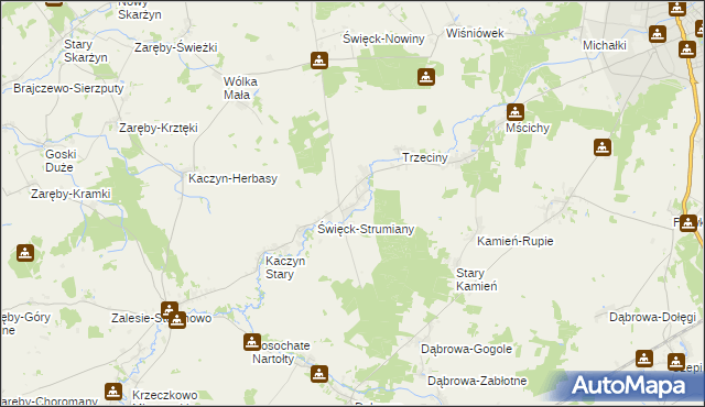 mapa Święck Wielki, Święck Wielki na mapie Targeo