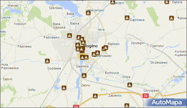 mapa Świerkówiec, Świerkówiec na mapie Targeo