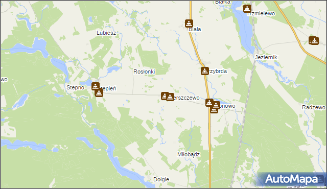 mapa Świerszczewo, Świerszczewo na mapie Targeo