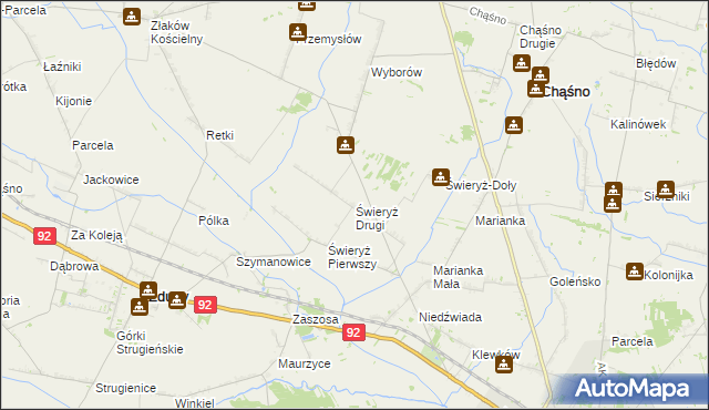 mapa Świeryż Drugi, Świeryż Drugi na mapie Targeo