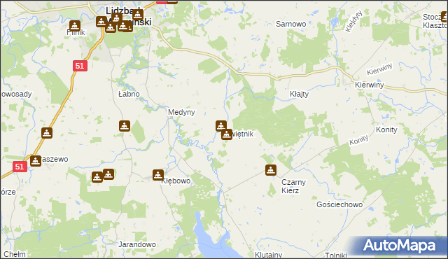 mapa Świętnik, Świętnik na mapie Targeo