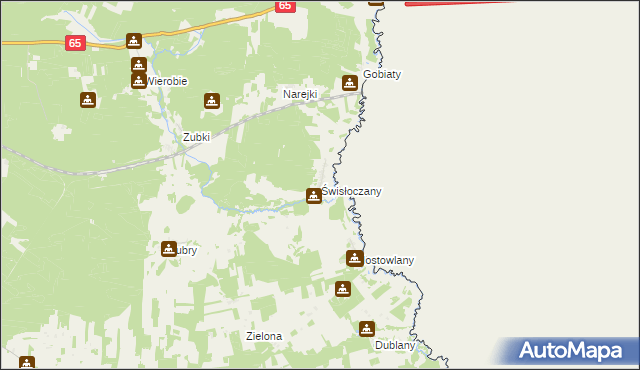 mapa Świsłoczany, Świsłoczany na mapie Targeo