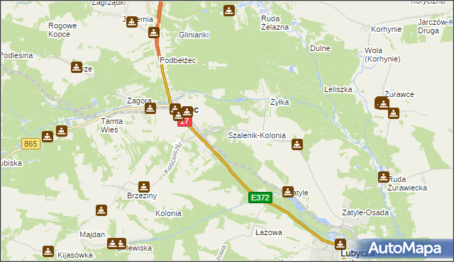 mapa Szalenik-Kolonia, Szalenik-Kolonia na mapie Targeo