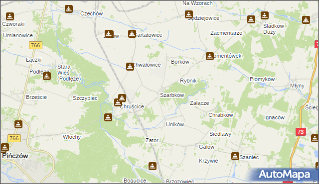 mapa Szarbków, Szarbków na mapie Targeo