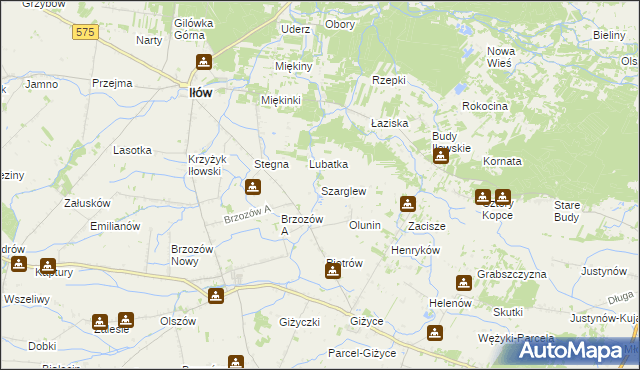 mapa Szarglew, Szarglew na mapie Targeo