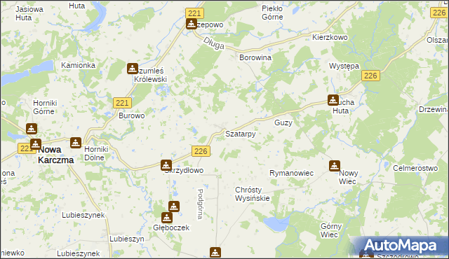 mapa Szatarpy, Szatarpy na mapie Targeo